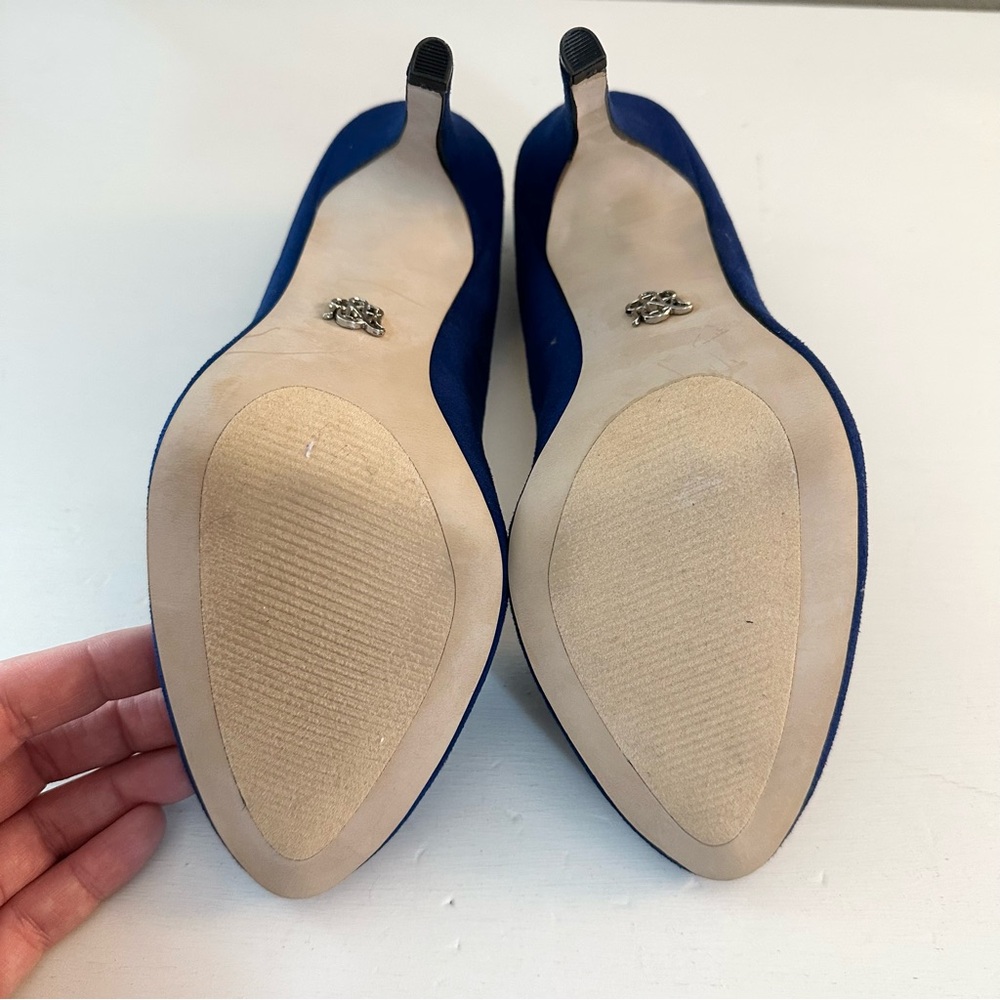 Rock & Republic Blue Suede 4” High Heel Shoes - Picture 7 of 7